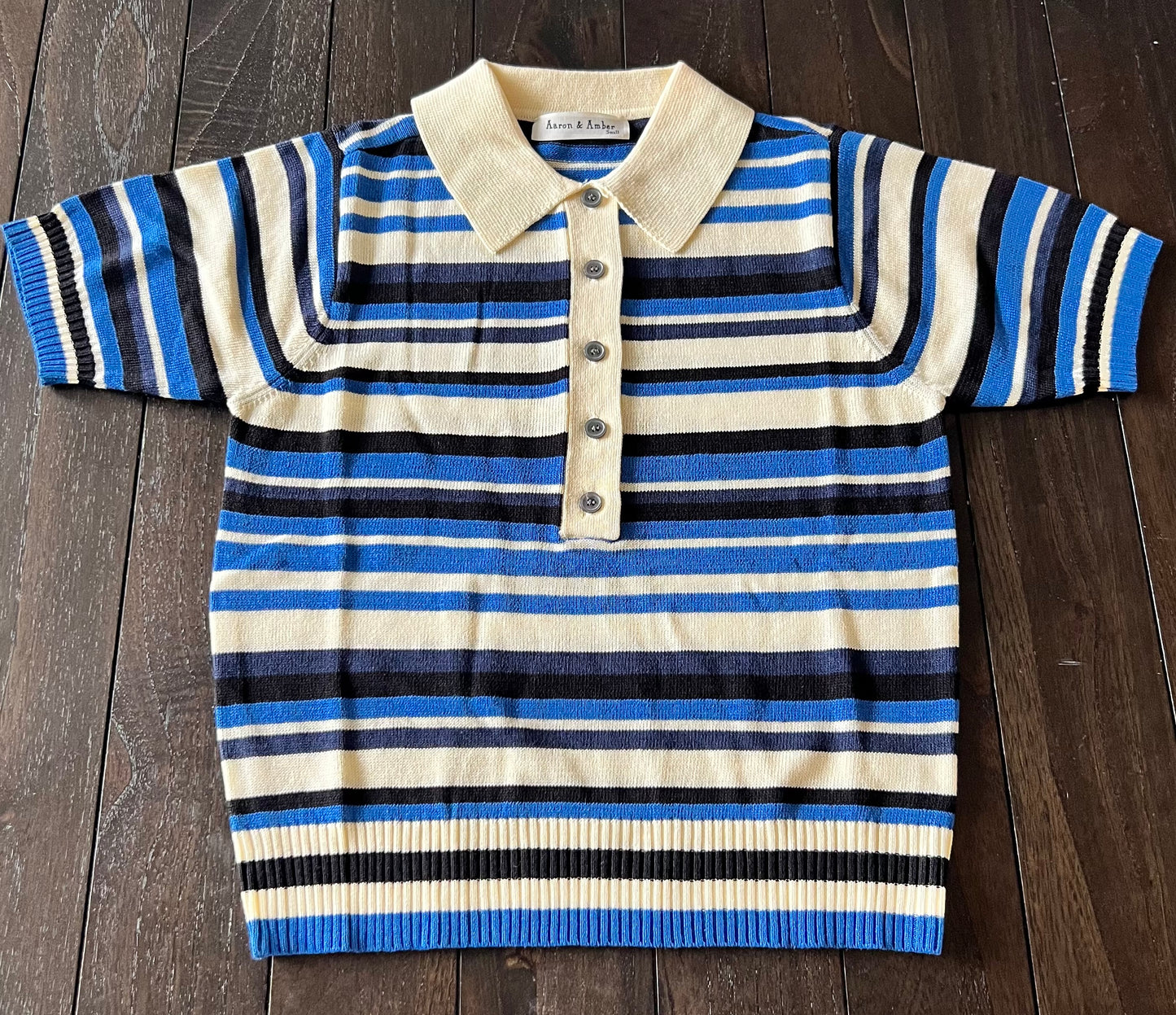 Striped Polo Sweater