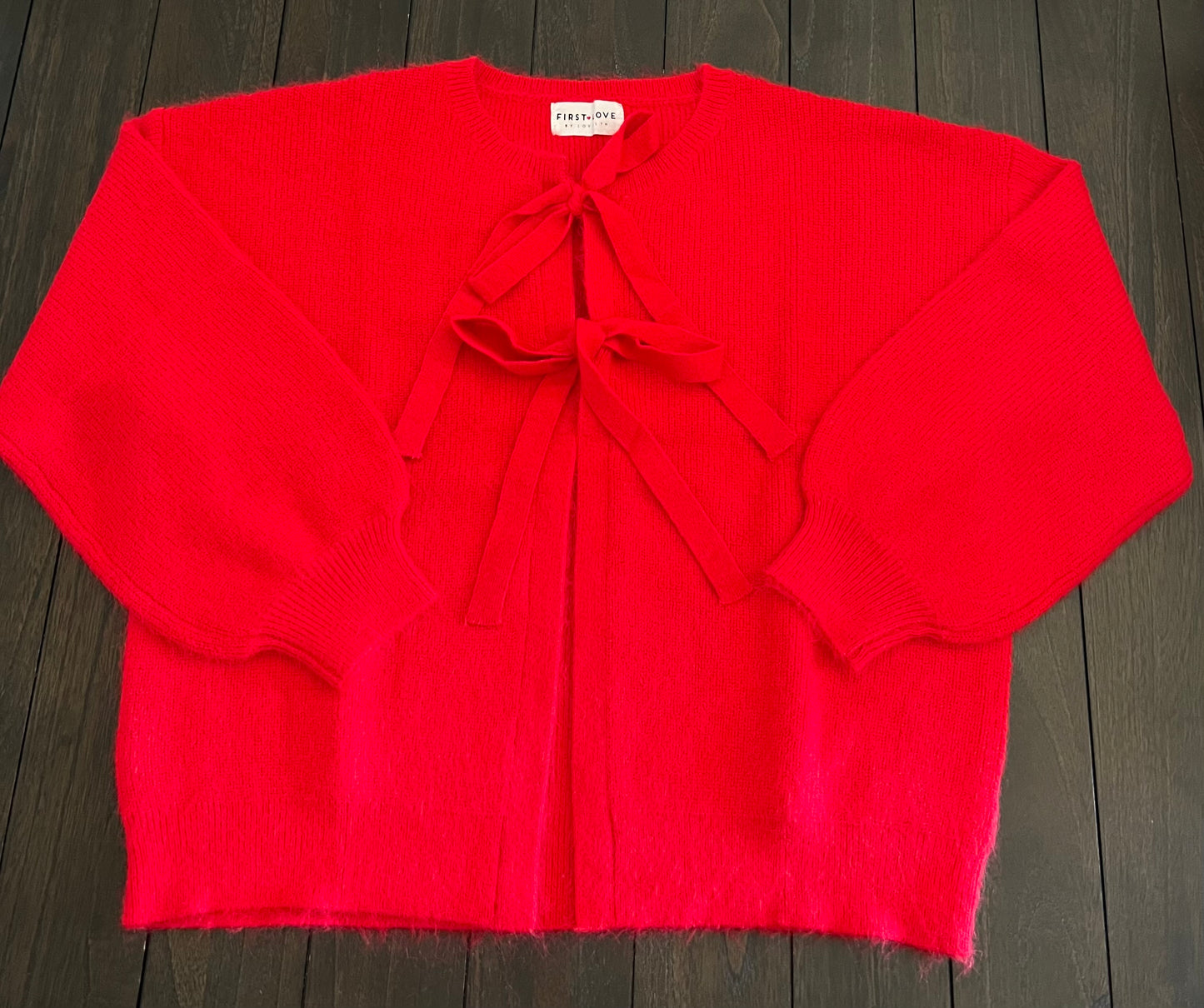 Ribbon Tie Knit Cardigan