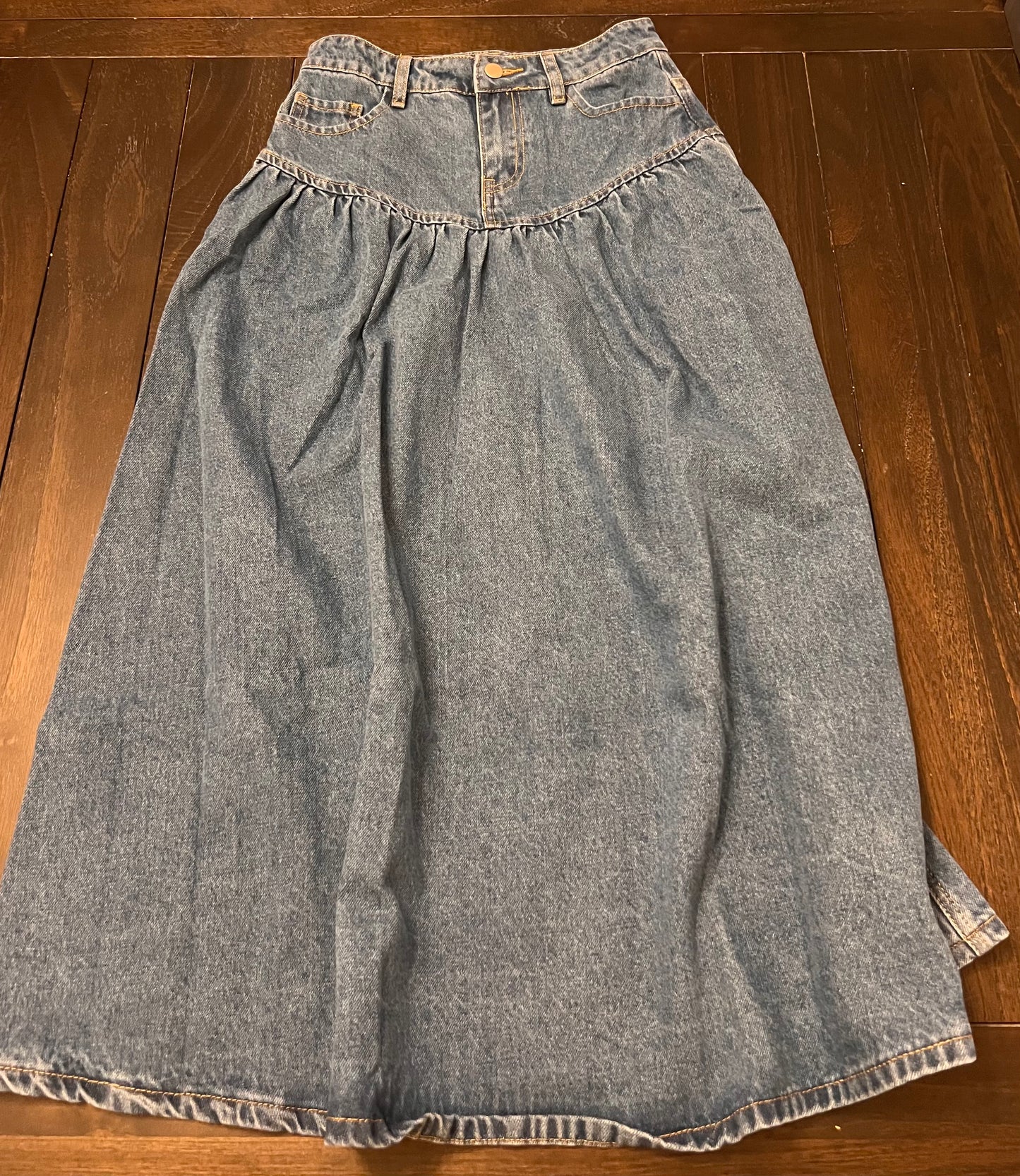 Denim Maxi Skirt