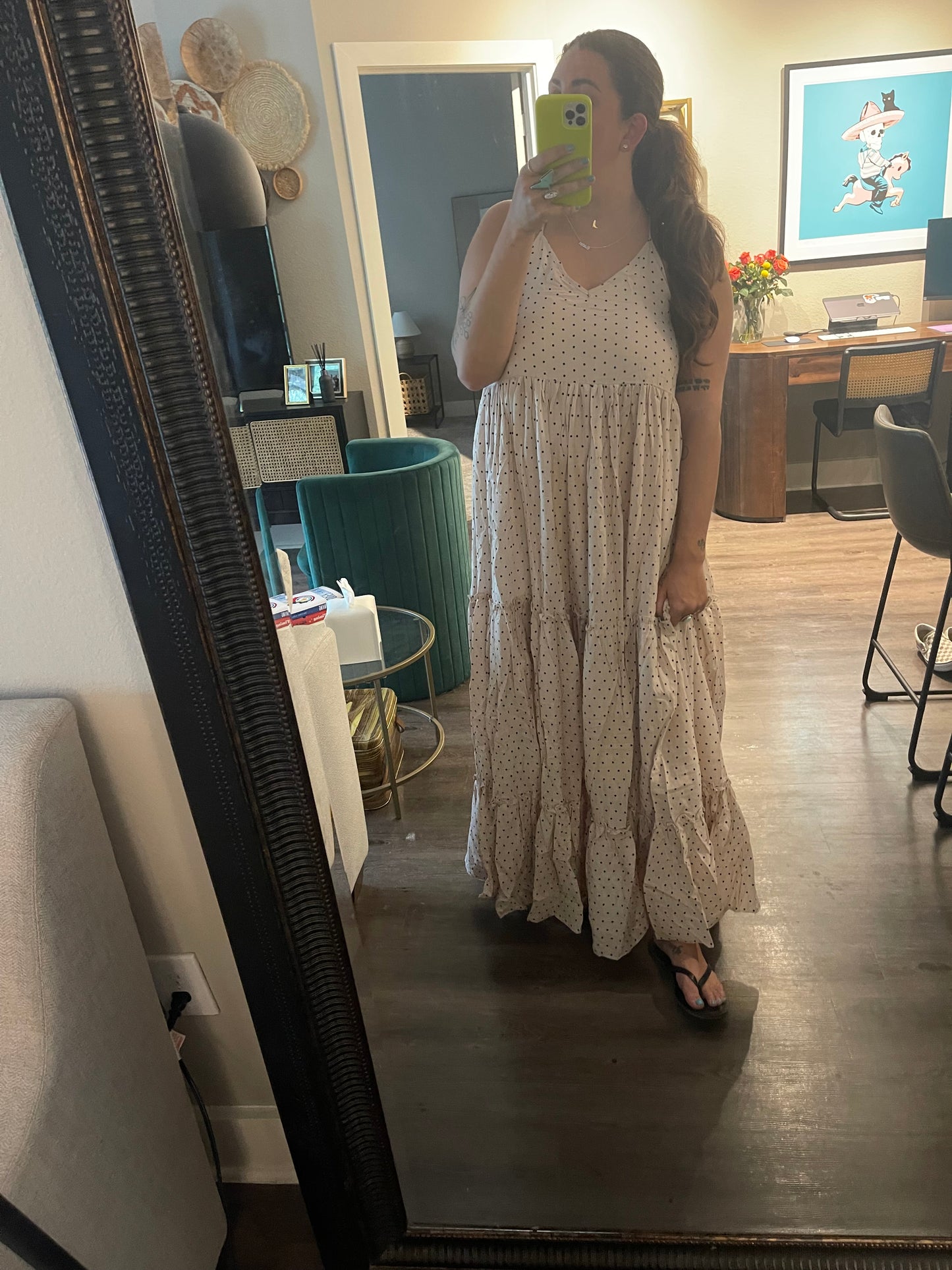 Polka Dot Maxi Dress