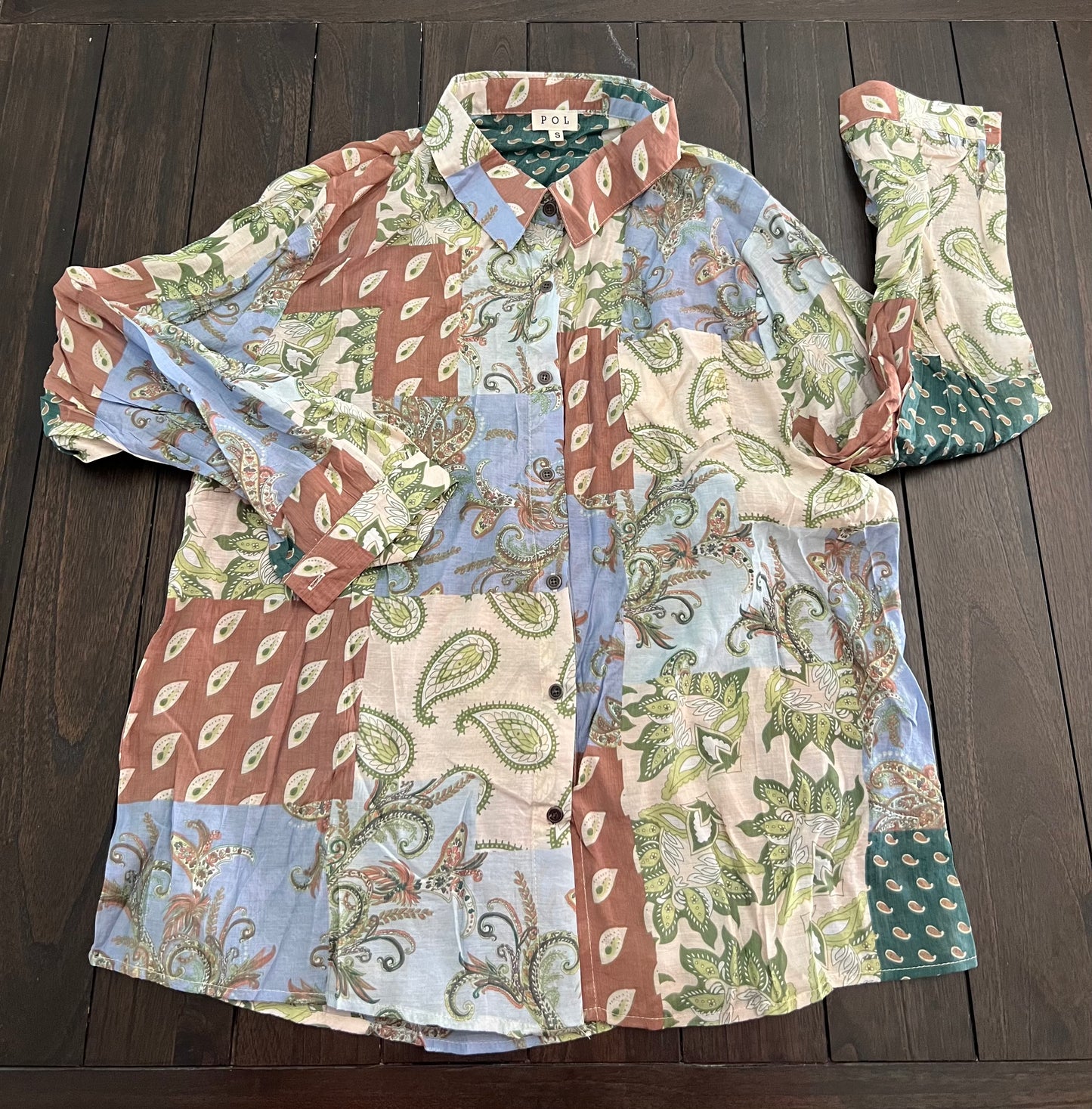 Multi Pattern Button Down