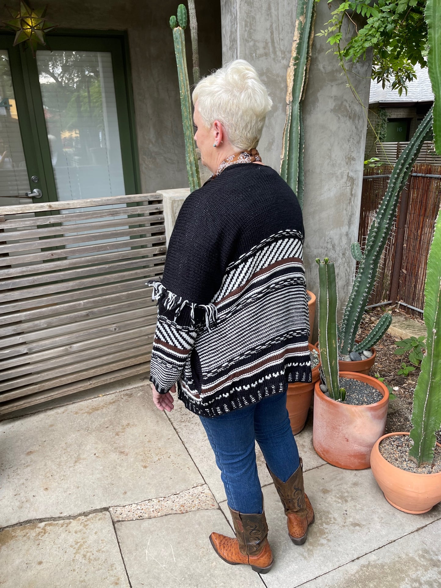 Black Multi Cardigan