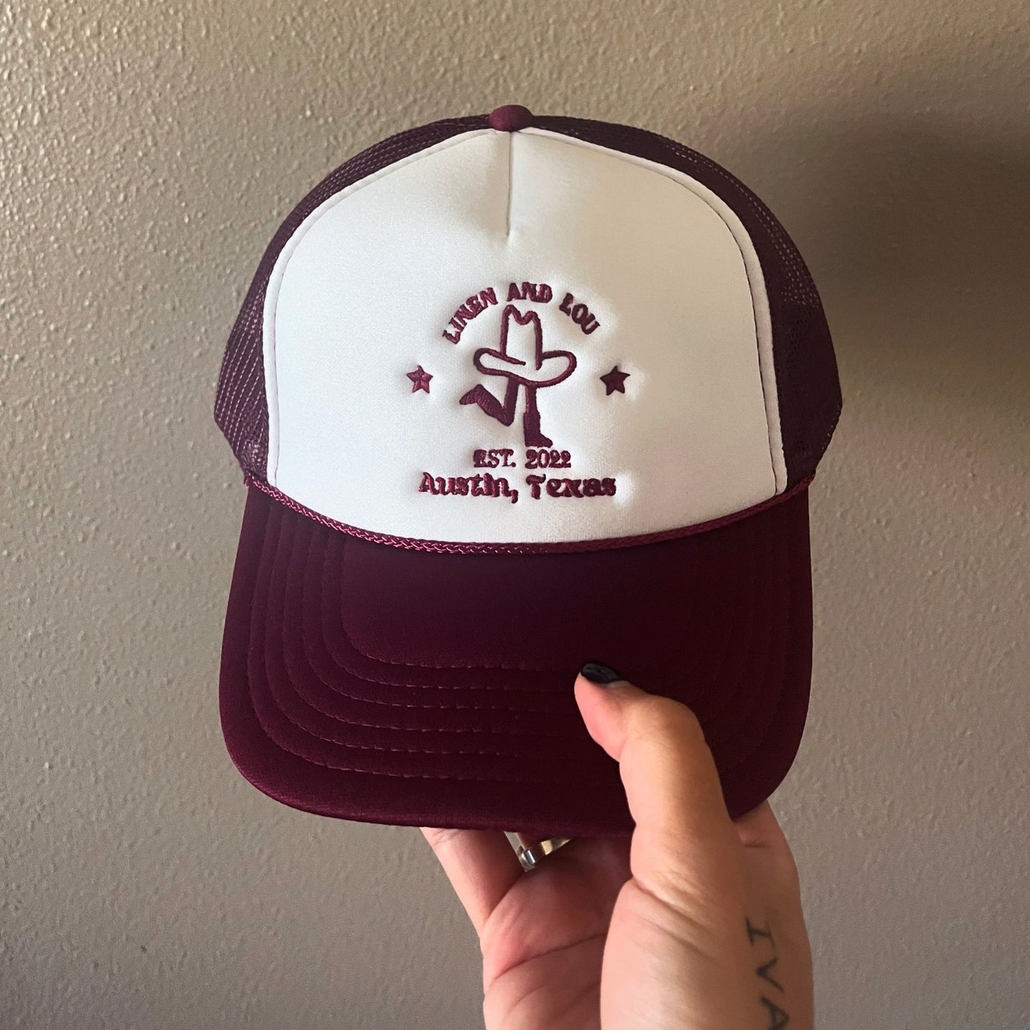 Maroon Trucker