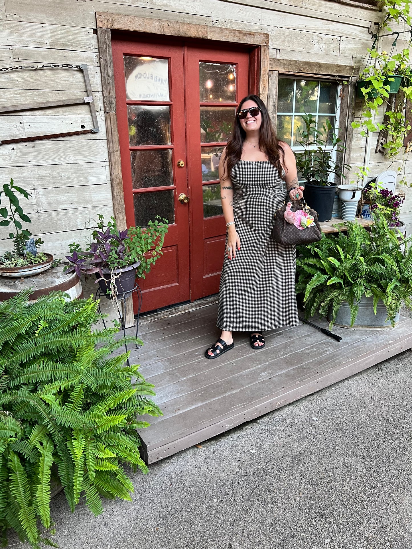 Gingham Maxi Dress
