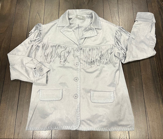 Suede Fringe Jacket