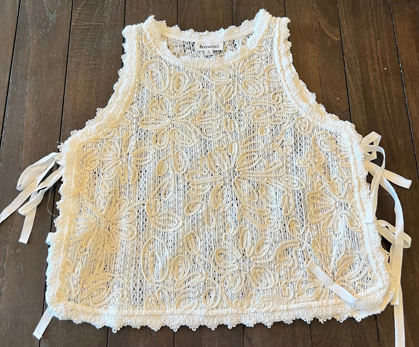 Floral Crochet Tank