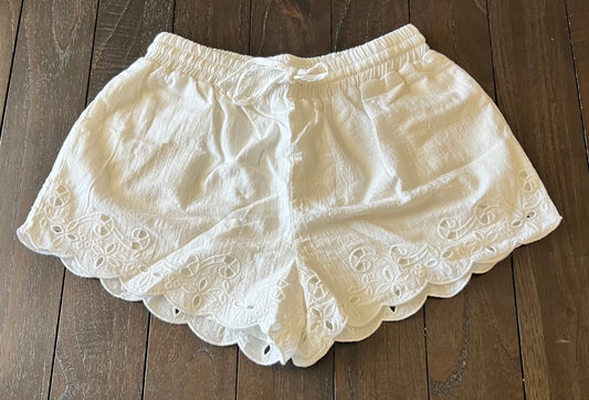 Scallop Eyelet Shorts