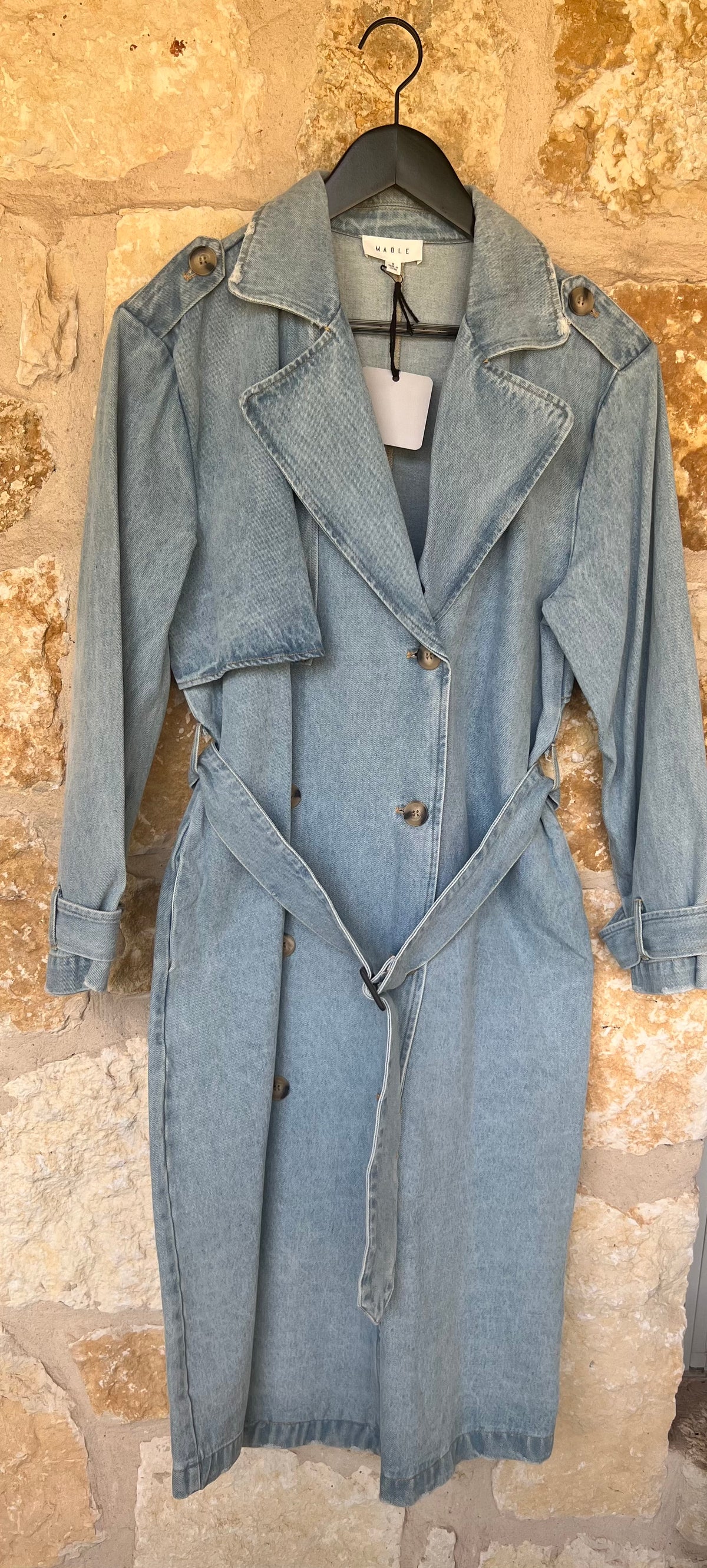 Denim Trench Coat