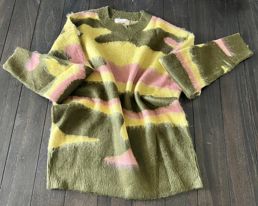 Brushed Camo Sweater