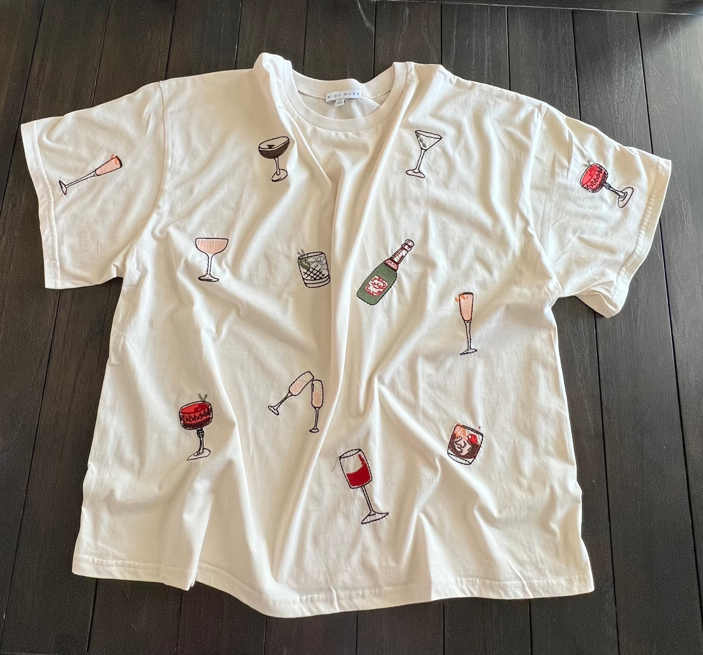 Embroidered Cocktail Tshirt