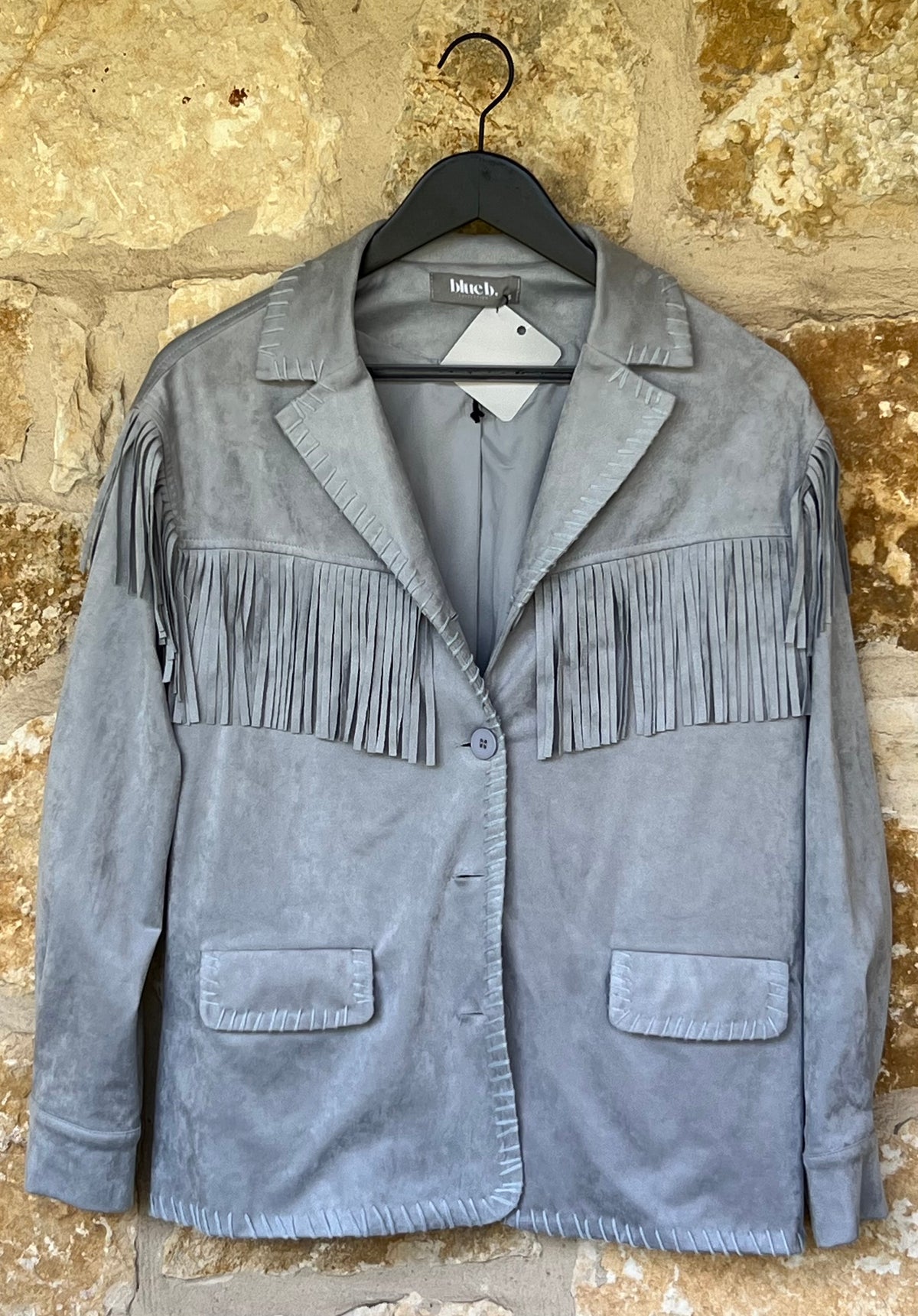 Suede Fringe Jacket