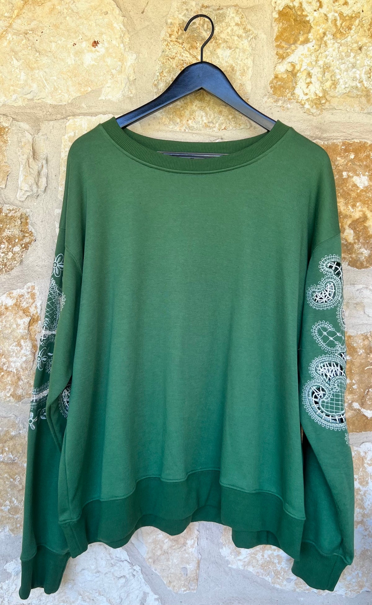 Patchwork Sleeve Sweatshirt