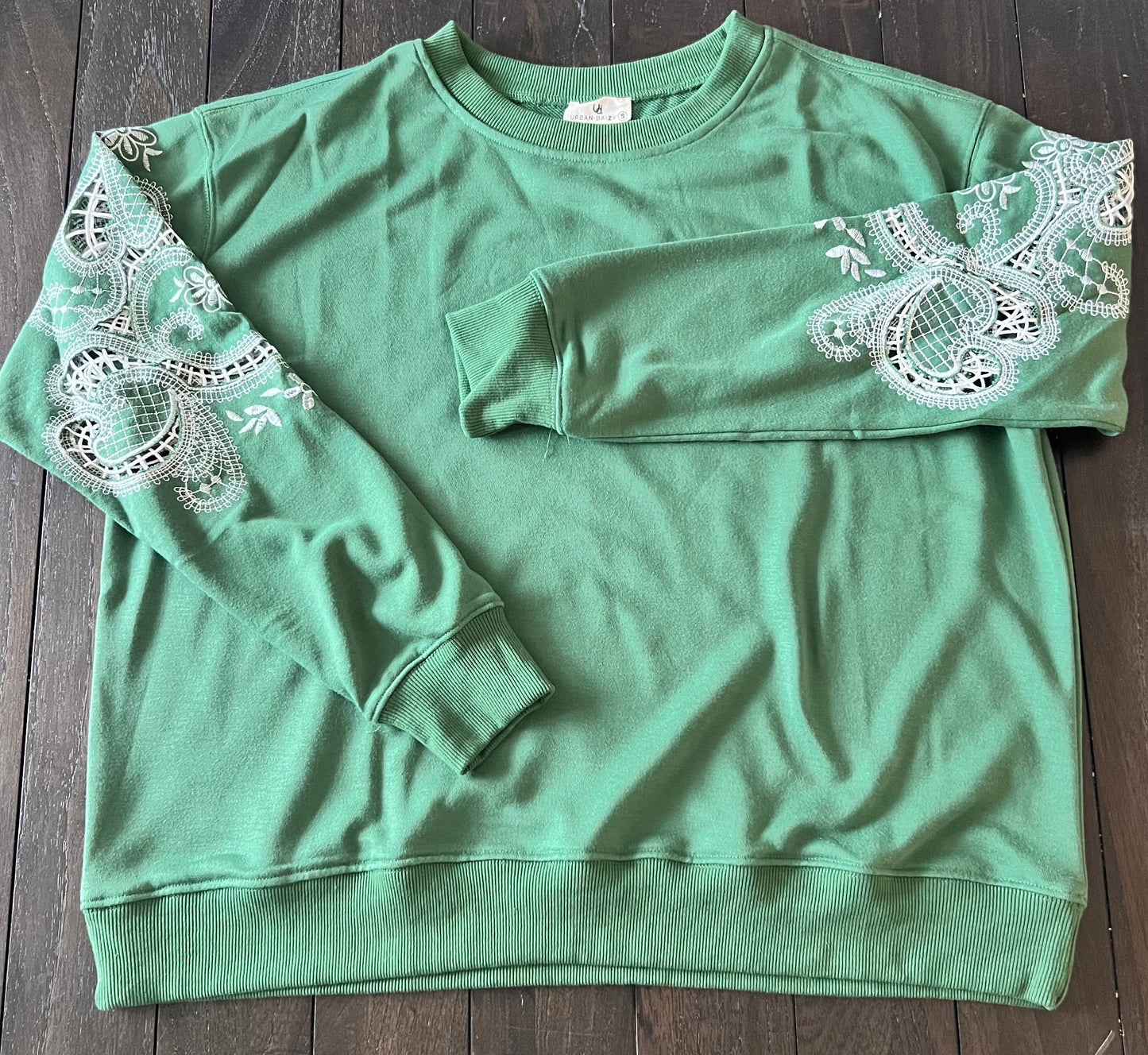 Patchwork Sleeve Sweatshirt