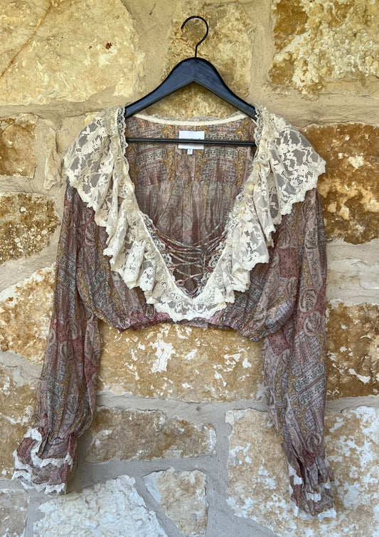 Paisley Lace Shirt