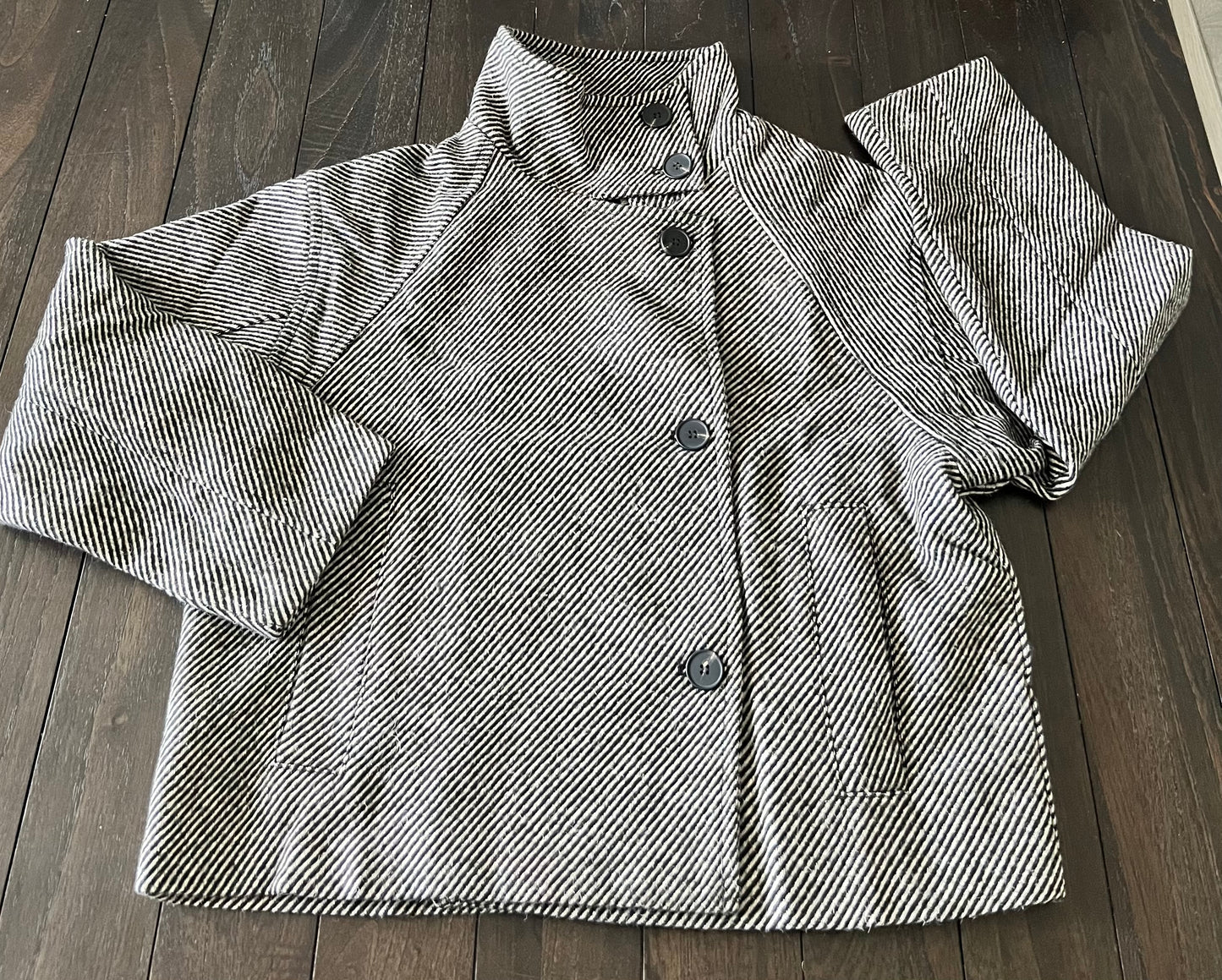 Herringbone Cape Style Jacket