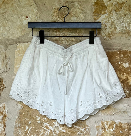 Scallop Eyelet Shorts