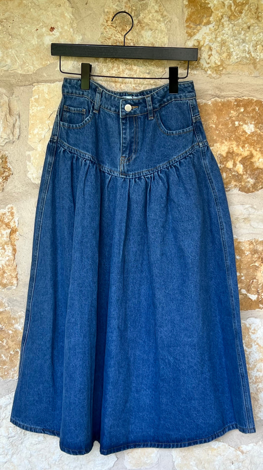 Denim Maxi Skirt