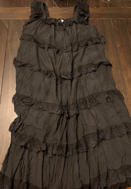 Lace Trim Maxi Dress