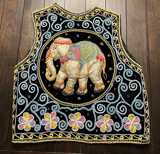 Beaded Elephant Vest