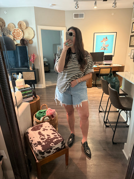 Oversized Striped Tee