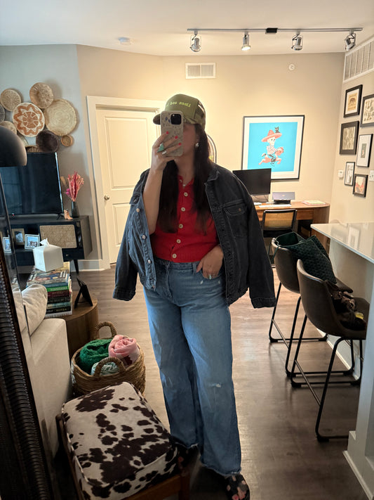 Red Knit Vest