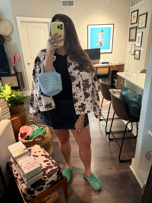 Cow Print Jacket