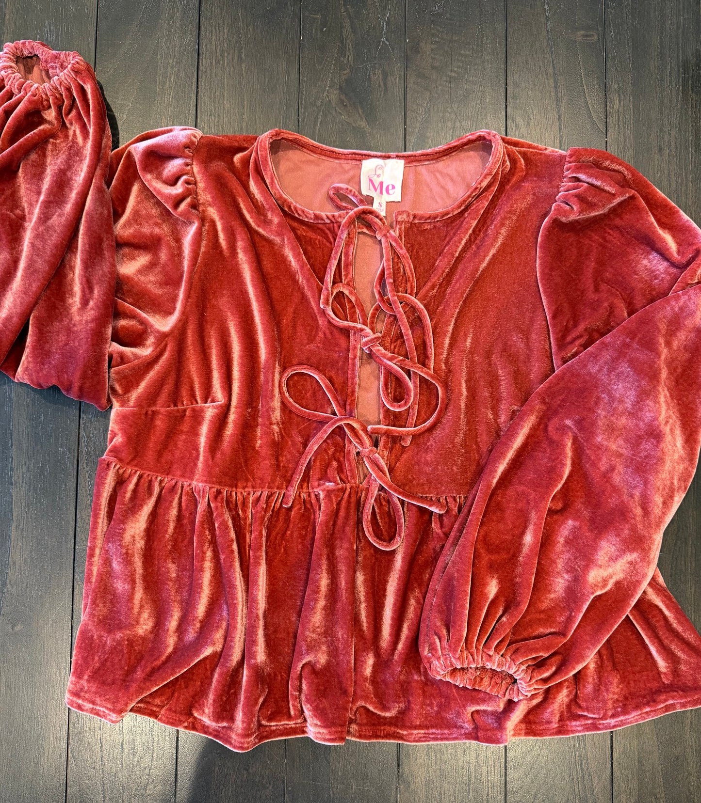 Velvet Holiday Blouse
