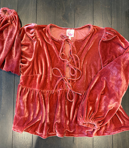 Velvet Holiday Blouse