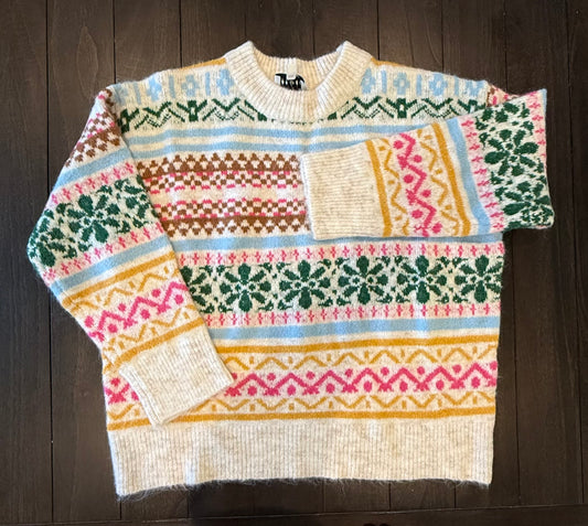 Multi Color Holiday Sweater